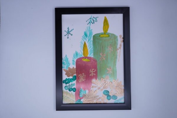 Hand Painting of Ignite Candles