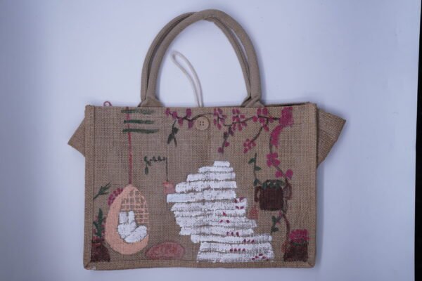 Hand painted tote abg Hand Painted Tote Bag