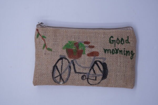 Jute Lush Greenery Jute Pouch