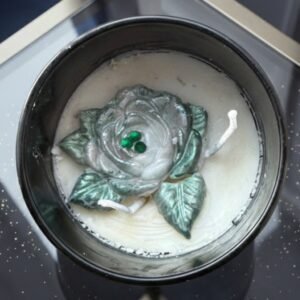 Floral Oudh candle jar