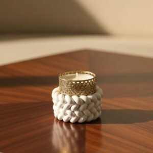 Tea light with holder