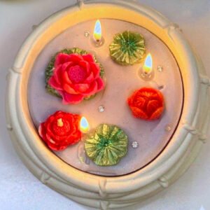 Lotus pond candle