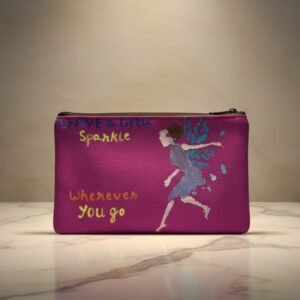 Hand Painted Jute Pouch